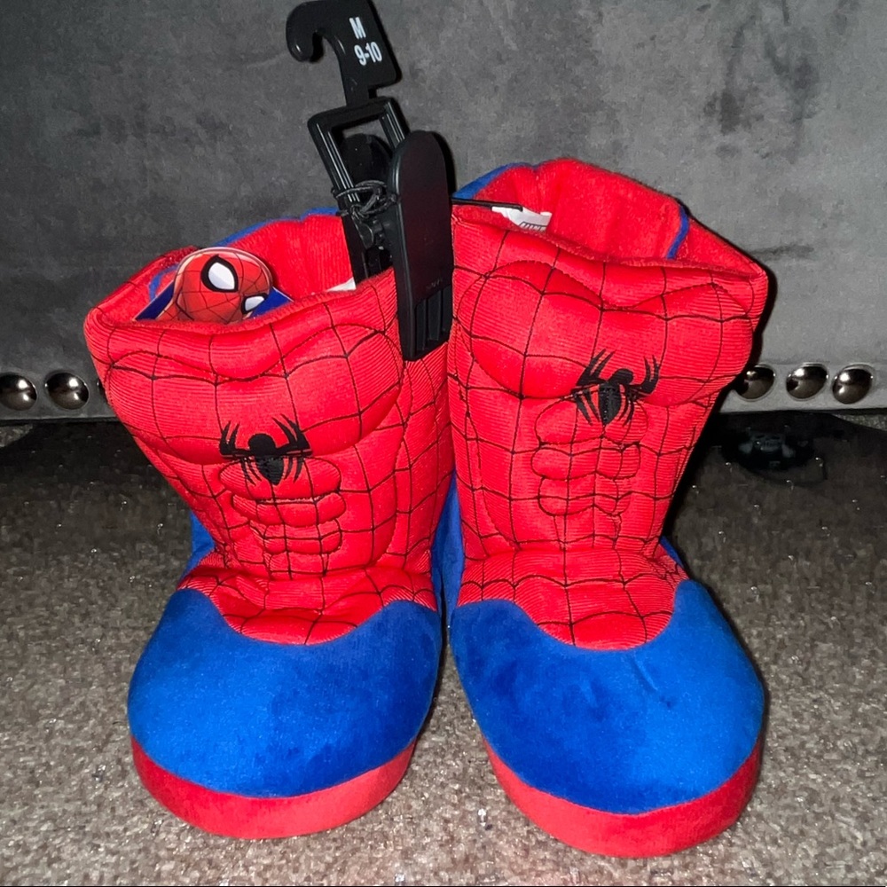SOLD off another marketplace app.  Marvel Spiderman Booty Slippers